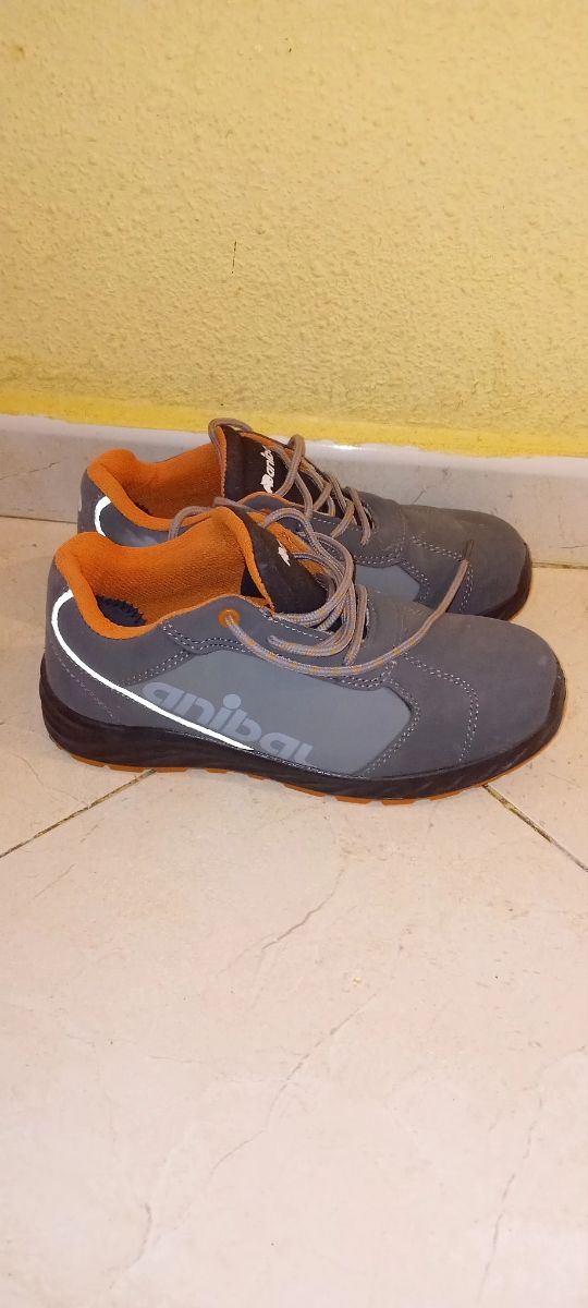 Zapatos seguridad Anibal - Gris/Naranja
