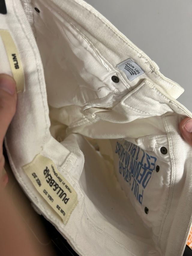 Shorts Pull&Bear blancos talla 19