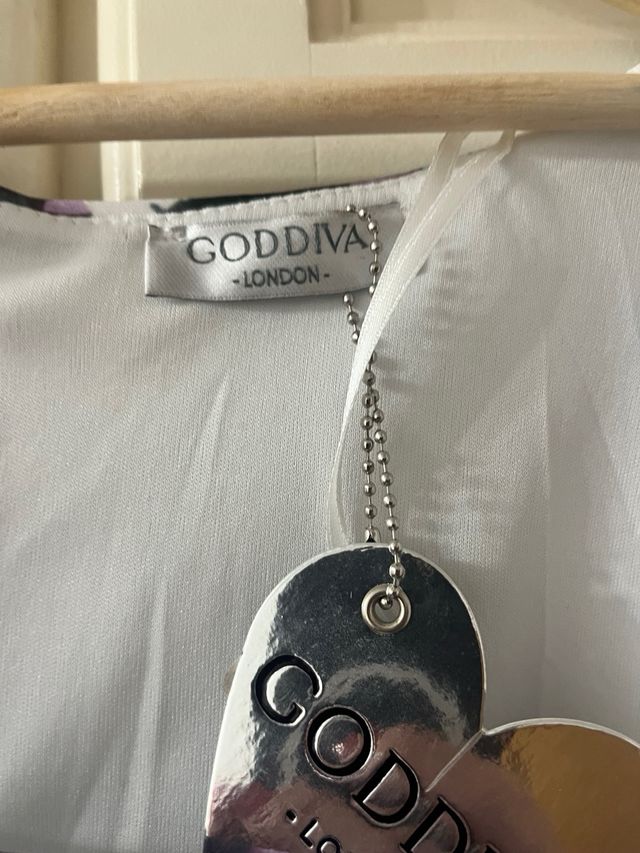 Vestido Goddiva floral azul