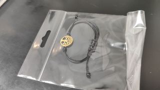 Pulsera árbol vida acero negra