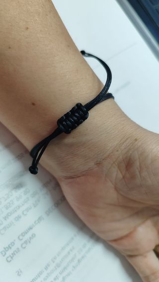 Pulsera árbol vida acero negra