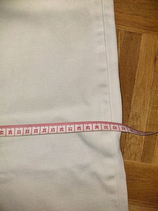 Pantalones campana Massimo Dutti blancos