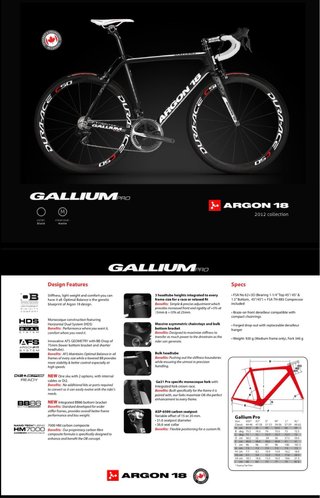 Bicicleta Argon 18 Gallium Pro