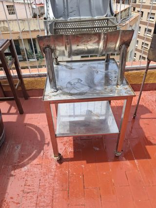 Barbacoa artesanal de barril todo de acero inoxida