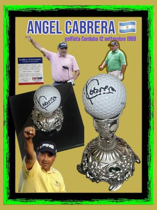 Bola de golf firmada Cabrera PSA/DNA