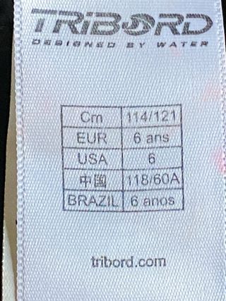 Traje neopreno niño 6 años Tribord