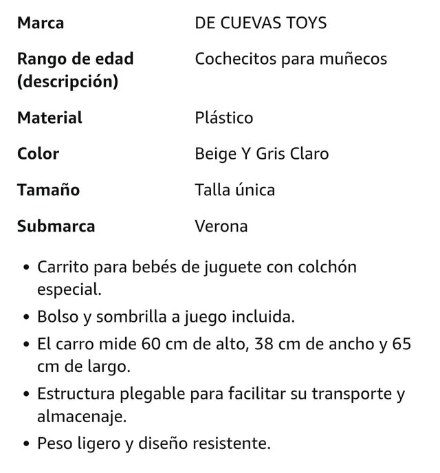 Carro muñecas Verona 85078