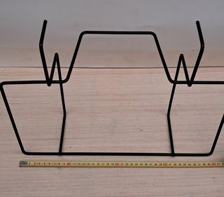 Porta vasi fiori in Metallo Nero - 4pz