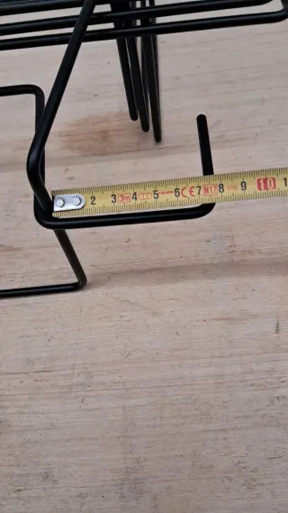 Porta vasi fiori in Metallo Nero - 4pz