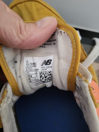 New Balance 45 - Scarpe Giallo Arancione Usate