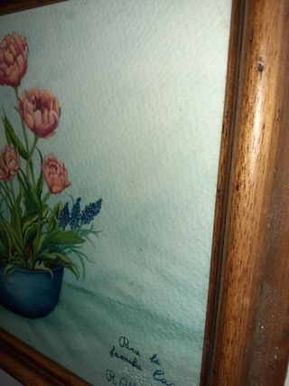 Hermosa acuarela original, firmada R. Alfons 97