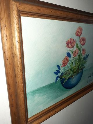 Hermosa acuarela original, firmada R. Alfons 97