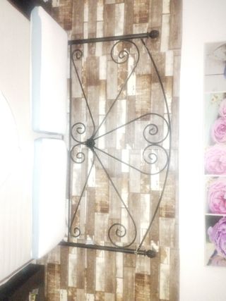 Cabecero forja negro.