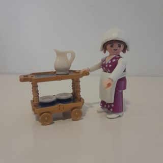 Playmobil camarera con carrito