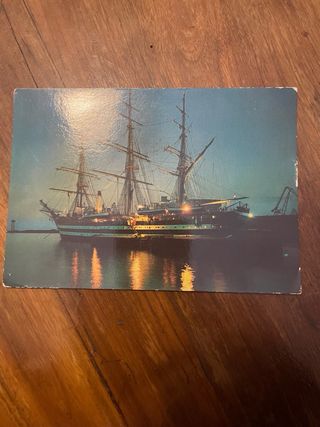 5 cartoline navi vintage