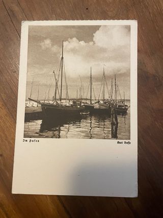 5 cartoline navi vintage