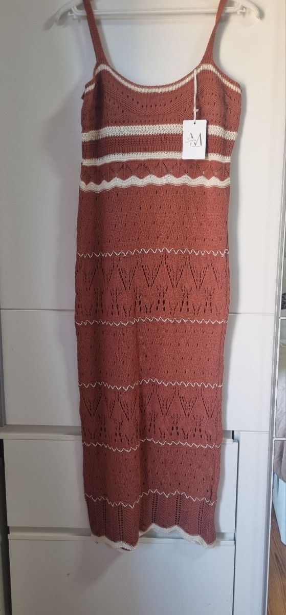 Vestido de punto crochet