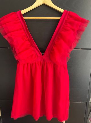 Vestido rojo Shein talla M - fiesta