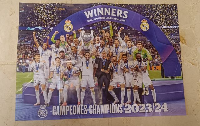 Póster Real Madrid Campeón Champions 23-24
