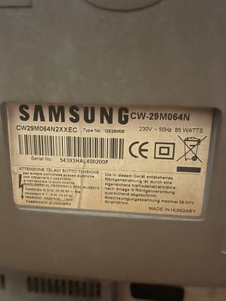 TV Samsung CRT antigua - piezas