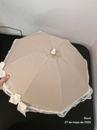 Sombrilla carrito bebé artesanal