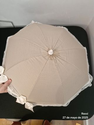 Sombrilla carrito bebé artesanal