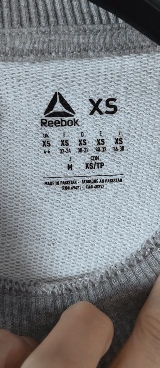 Felpa Reebok Grigia Unisex