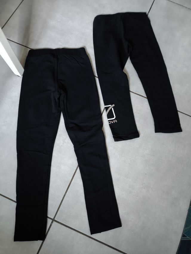 2 Leggings bimba neri