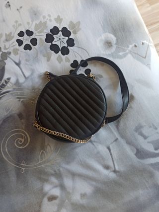 Bolso negro Zara - Bolso bandolera