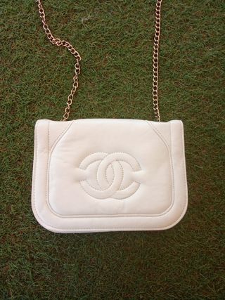 Borsa Chanel in pelle bianca