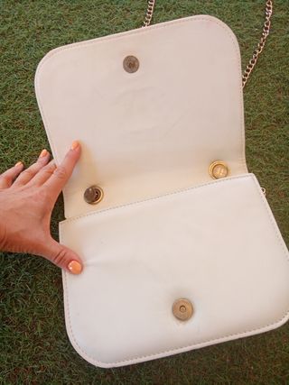 Borsa Chanel in pelle bianca