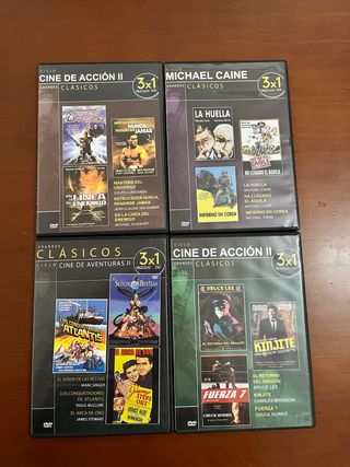 Grandes Clásicos Cine DVD x6