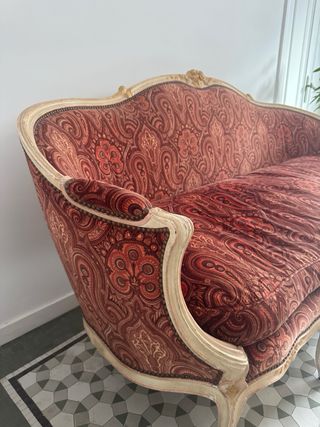 Sofá Luis XV antiguo (1910)