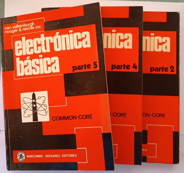 Tres libros Electrónica básica en español N°2,4,5