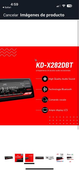 Radio JVC KD-X27BT Bluetooth