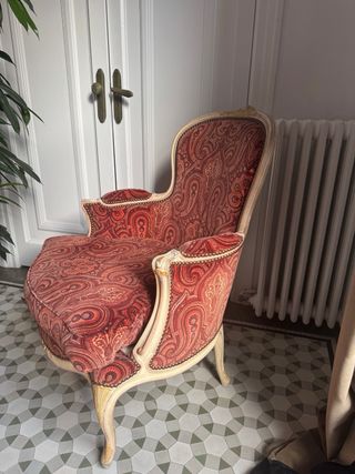 3 butacas estilo Luis XV antiguas de Francia