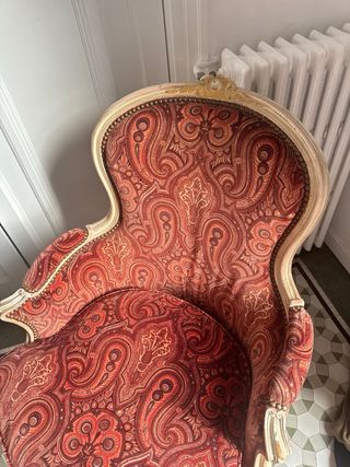 3 butacas estilo Luis XV antiguas de Francia