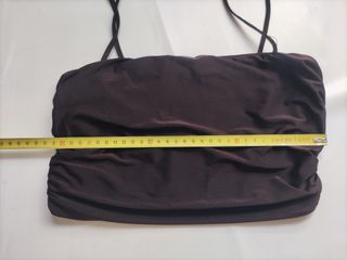 Top marrón brillante