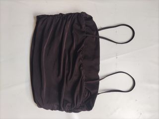 Top marrón brillante