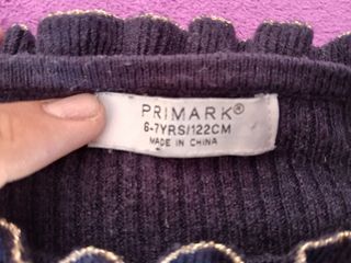 Jersey niña Primark Negro 6-7 años