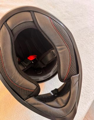 Casco moto 130R negro/morado