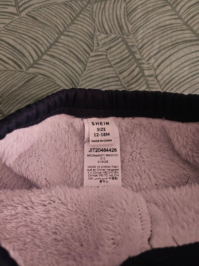 Pantalones bebé con forro polar