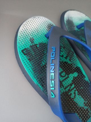 Chanclas Polinesia - Azul/Verde - 40.