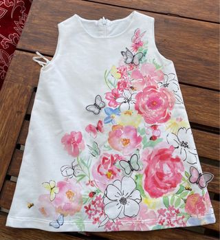 Vestito bimba fiori - taglia 12 mesi