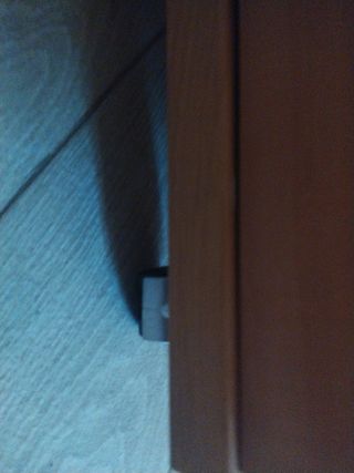 Mesa baja ruedas madera tv