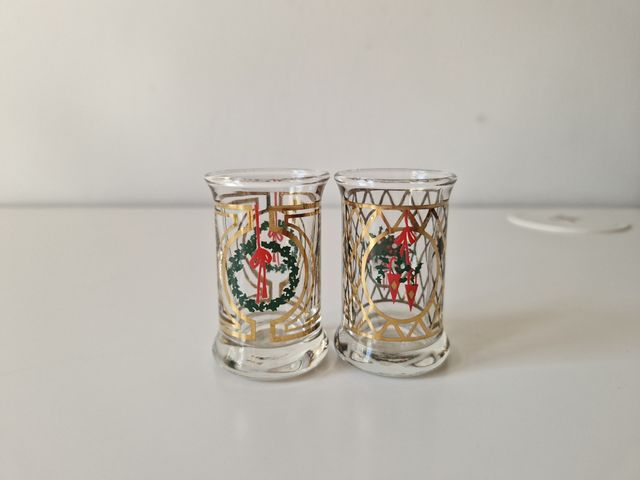 Bicchierini per liquore natalizi