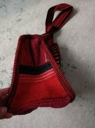 Bolso bandolera étnico rojo