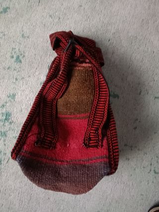 Bolso bandolera étnico rojo