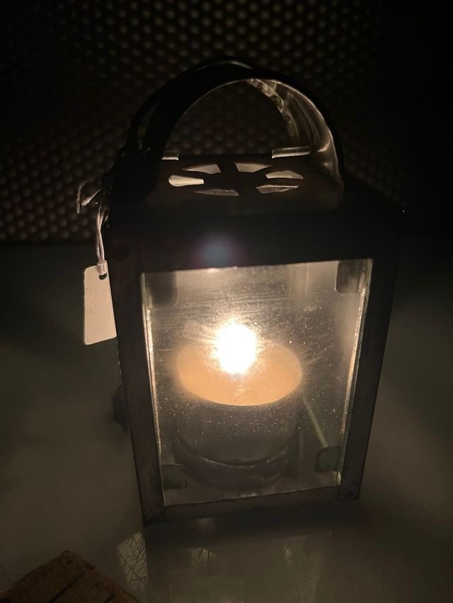 Farol vintage metálico