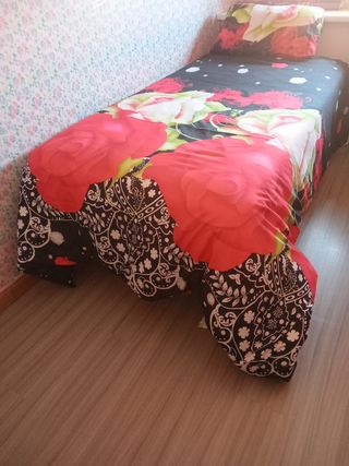 Funda nórdica 1,05cm - Rosas rojas
